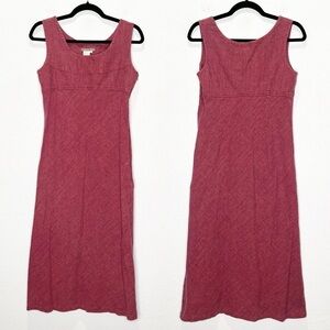 Isabella Bird Linen 90s Vintage Midi Tank Dress Empire Waist Phoebe Friends